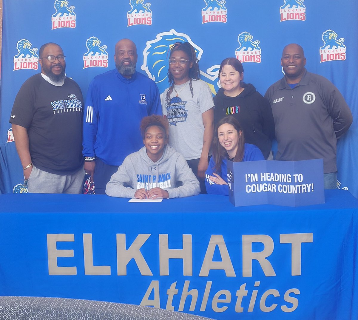 Elkhart High School Athletics (@elkharthssports) on Twitter photo Congrats to Samiyah Stout, who committed to the University of Saint Francis to play Women's Basketball! <a href="/LadyCougBball/">USF Women's Basketball</a> Congrats to Samiyah Stout, who committed to the University of Saint Francis to play Women's Basketball! <a href="/LadyCougBball/">USF Women's Basketball</a>