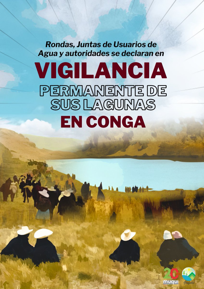 RedMuqui's tweet photo. Rondas y comunidades se movilizaron paralelamente en #Cajamarca contra proyectos mineros que son una amenaza para la vida.
En #Chetilla defienden las cabeceras de cuenca que nacen en el cerro #Colpayoc, mientras que, en Cajamarca salieron a vigilar las lagunas de #Conga. #Minería https://t.co/PGqQ89LtQd