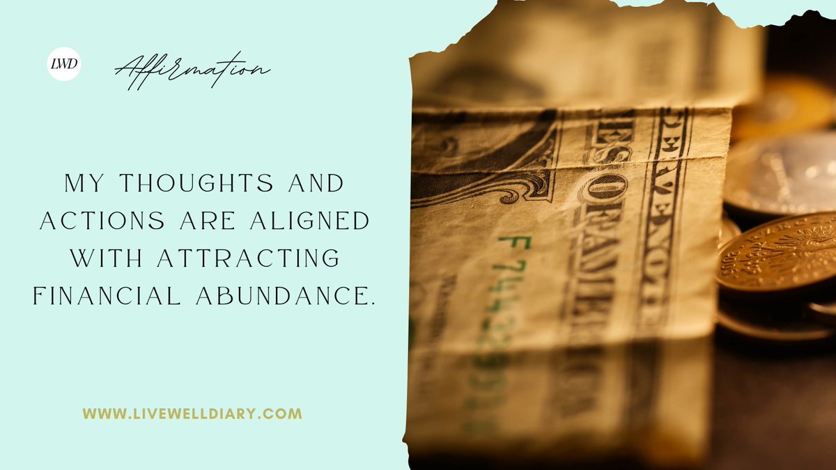 Align your thoughts and actions to attract financial abundance with this powerful affirmation. Let positivity guide you towards success! ✨💰 #financialabundance #positivity #affirmation