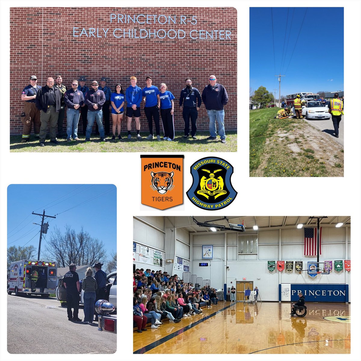 Collaborated with Mercer County Sheriff’s Office and local first responders for a docudrama at Princeton R-5. We highlighted the risks of impaired driving. Grateful this was a docudrama and everyone returned home safely. Let's remember, that’s not always the outcome. #ArriveAlive