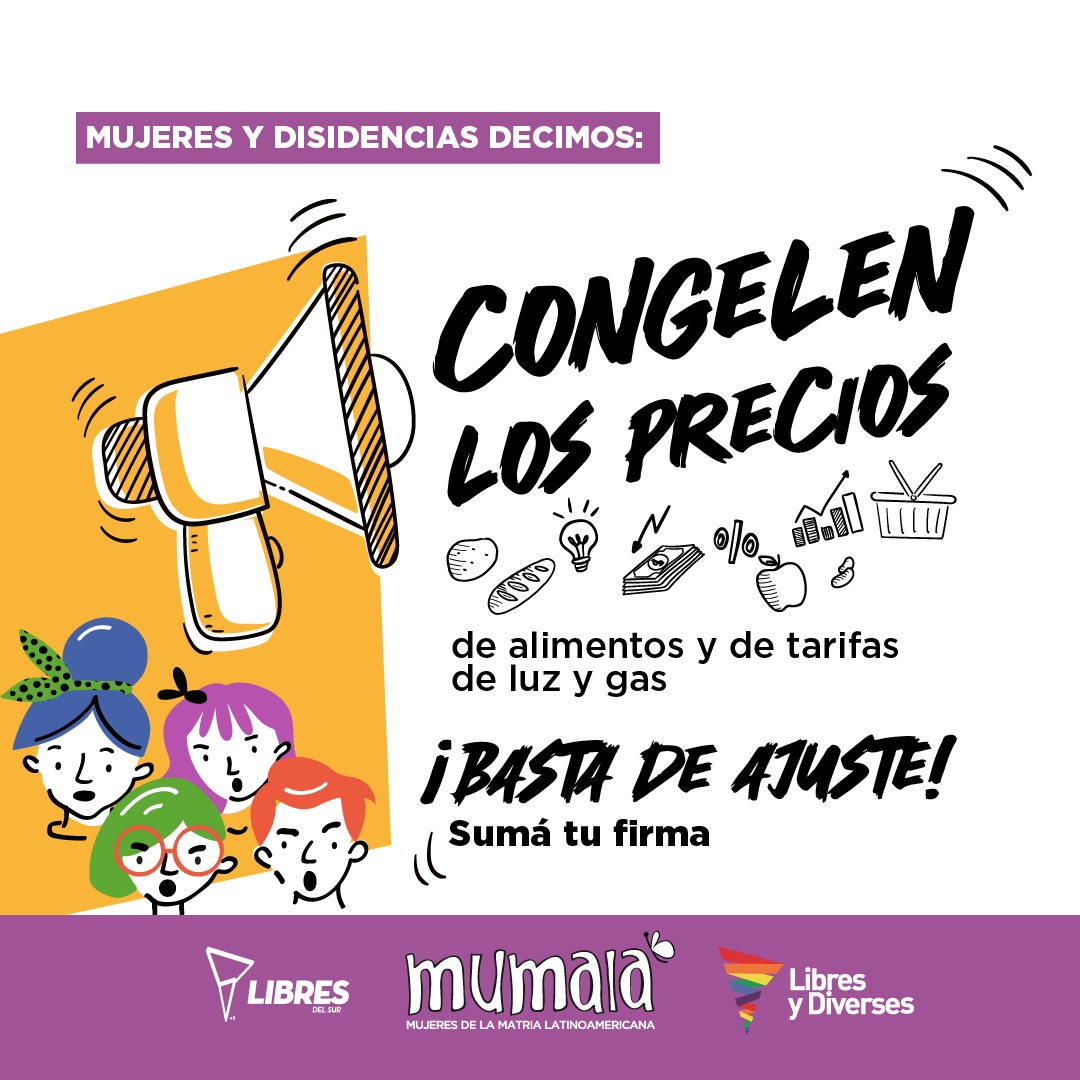 🤔 ¿Cuáles son los motivos por los que Las Mumala  y <a href="/LibresyDiverses/">Libres y Diverses</a> nos sumamos a la iniciativa de <a href="/libresdelsurnet/">Libres del Sur</a> juntar #firmas para congelar los precios de los alimentos de la canasta básica y las tarifas de #Luz y #Gas?
👇 Seguí el hilo
