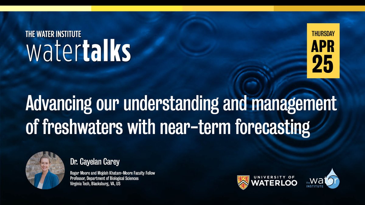 Water quality is increasingly variable due to human activities, preventing managers from using historical baselines for prediction. Learn more at: Advancing our understanding and management of freshwaters with near-term forecasting Apr 25: bit.ly/3TWOCWP