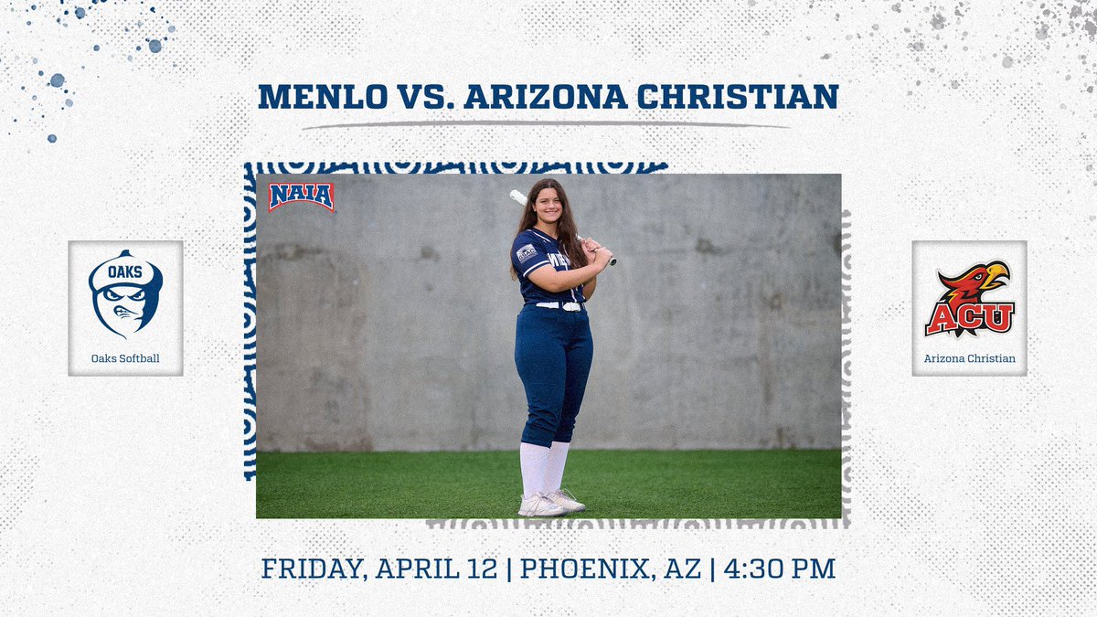 🥎🌵 Sunset Faceoff in the Desert! Oaks Softball is in Phoenix, AZ to take on Arizona Christian in a doubleheader starting at 4:30pm! 📲 Watch at Menloathletics.com! #ItsOakTime