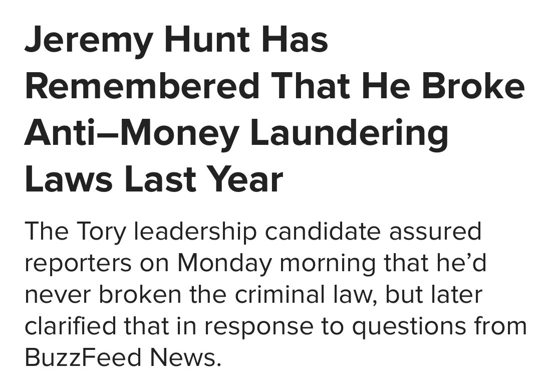 If I remember correctly, Jeremy ’7 Flats’ Hunt actually did commit a crime - one for which he could have been imprisoned. And yet the police didn’t investigate him, did they? ..Why not?