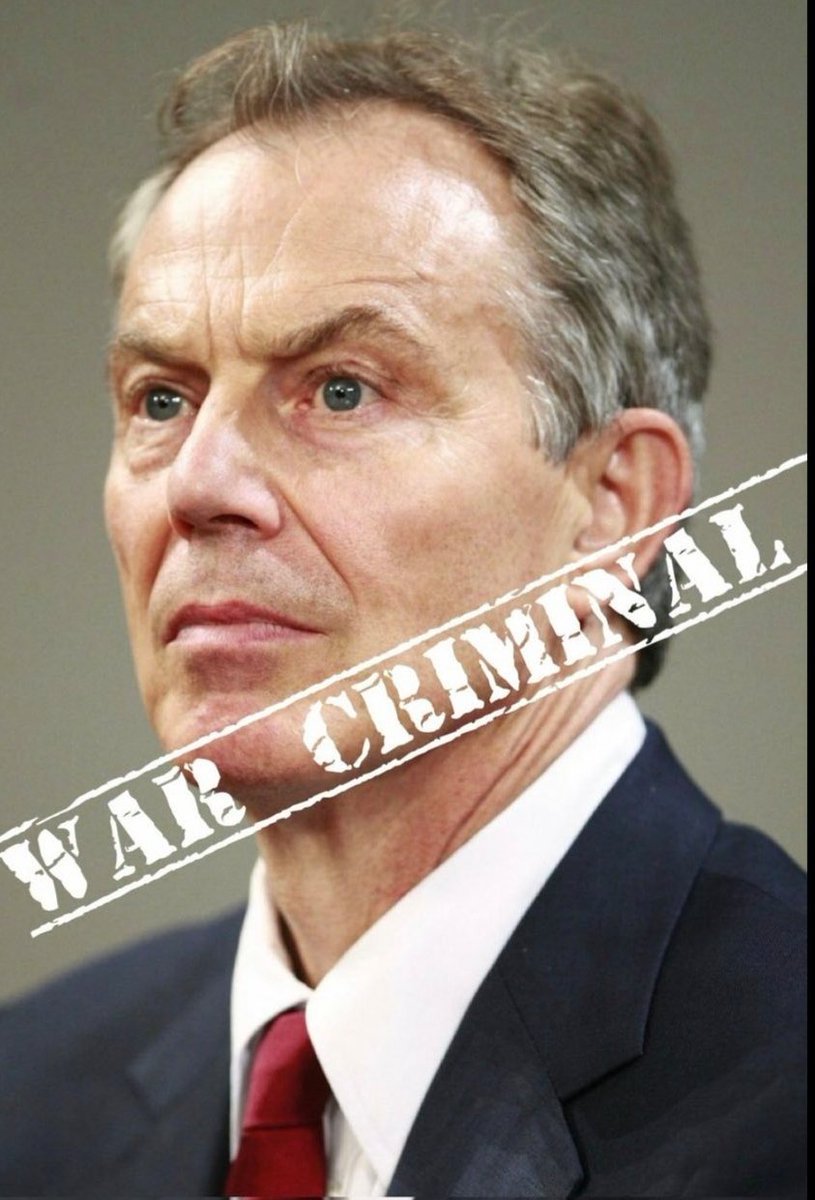 Just your weekly remember, not one weapon of mass destruction, young soldiers died and civilians died for a fake war in Iraq..... Remember that the establishment gave this horrible bastard a knighthood.....