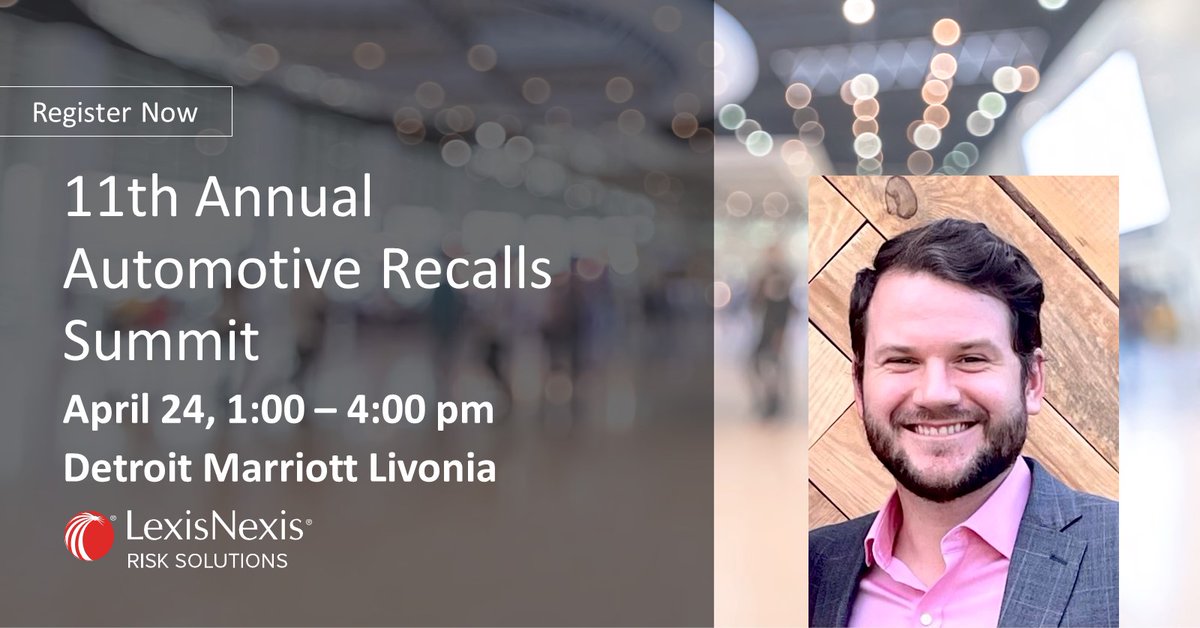 We are the proud sponsors of the 11th Annual Automotive Recalls Summit. Register to attend the event, in Detroit on April 24 with this link: splr.io/6017c7jnU 
#ConnectedCar #ConnectedVehicle #AutomotiveRecall #SocietyofAutomotiveAnalysts #AutomotiveRecallsSummit