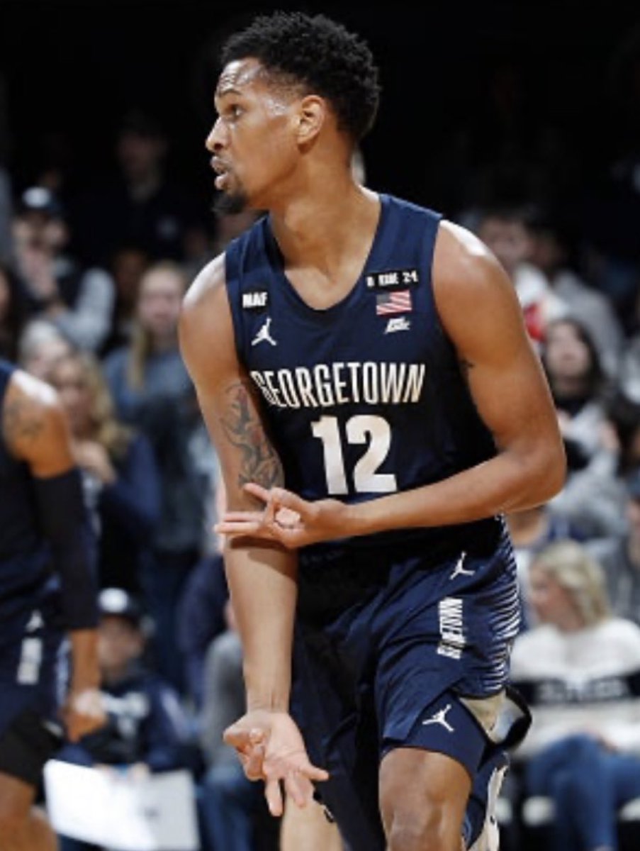 Happy Birthday Terrell Allen (2019-20)! A 5th year grad student & DMV native, @ked_rell had career highs of 22 points against Butler & 10 assists against SMU. He began playing professionally after graduation and is a loyal supporter of @GeorgetownHoops.