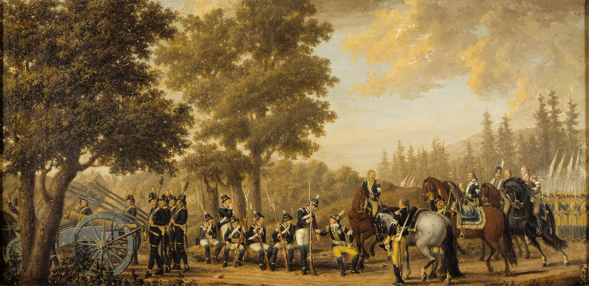 Pehr Hilleström, 1732 – 1816, Swedish artist; King Gustav III of Sweden and the soldier Gren. Episode from the Russian War 1789