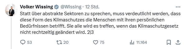 @Wissing Wie bekloppt muss man sein, wenn man glaubt, dass nötiger Klimaschutz NICHT die persönl. Bedürfnisse betreffen?! Vor allem wird das KLIMA (ohne Schutz) unser aller Bedürfnisse negativ treffen, wenn wir nicht endlich mehr tun! Sind eigentlich alle FDPler dumm? #FDPschadetunsAllen