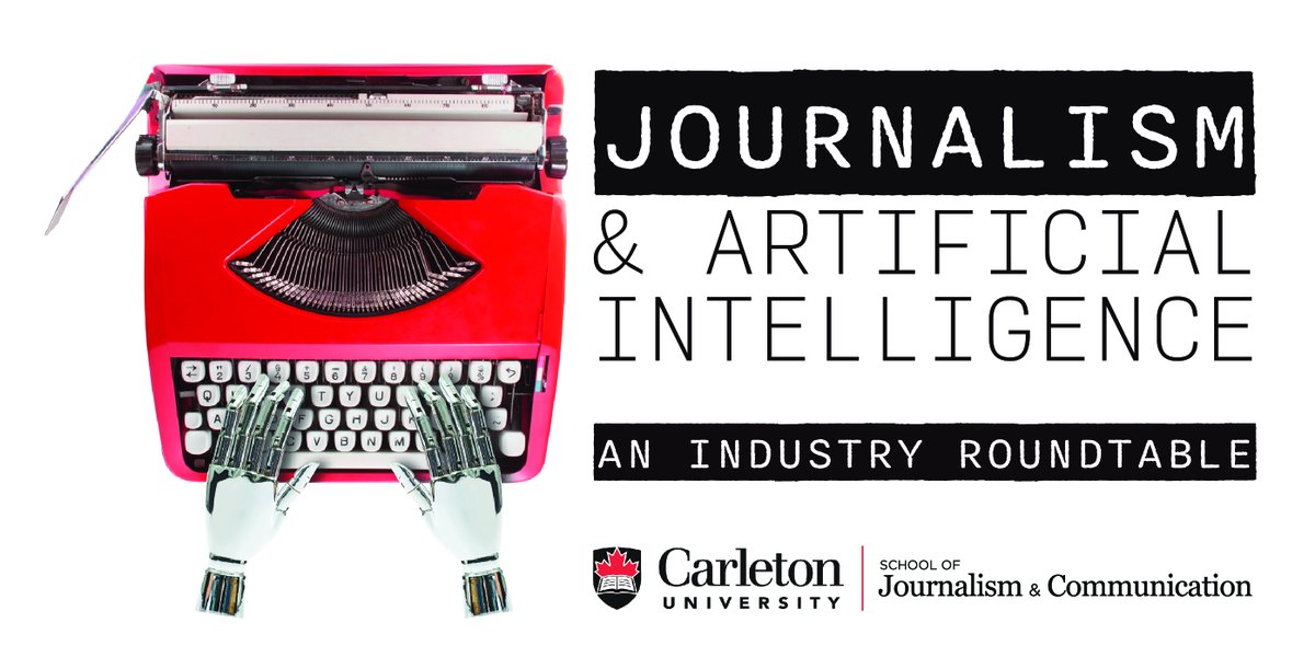 Carleton's journalism program is hosting an industry roundtable called Journalism and Artificial Intelligence in Toronto on Thursday, May 30, 2024. Registration for the event will be limited and will open in early May. Find out more at carleton.ca/sjc/2024/carle…