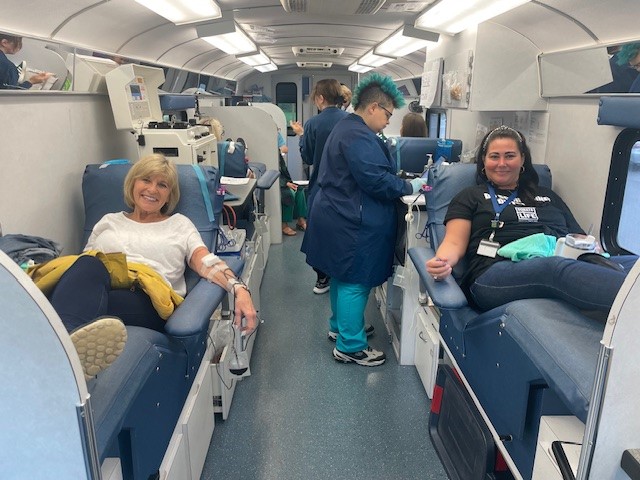 We had 10 first-time donors at the @DonateLife_KY Blood Drive yesterday in Louisville. Blood donation plays an important part in so many organ transplants. Thank you to people like Nancy Pike and Marsha Espinosa for making the commitment to #DonateLife! #DonorsSaveLives