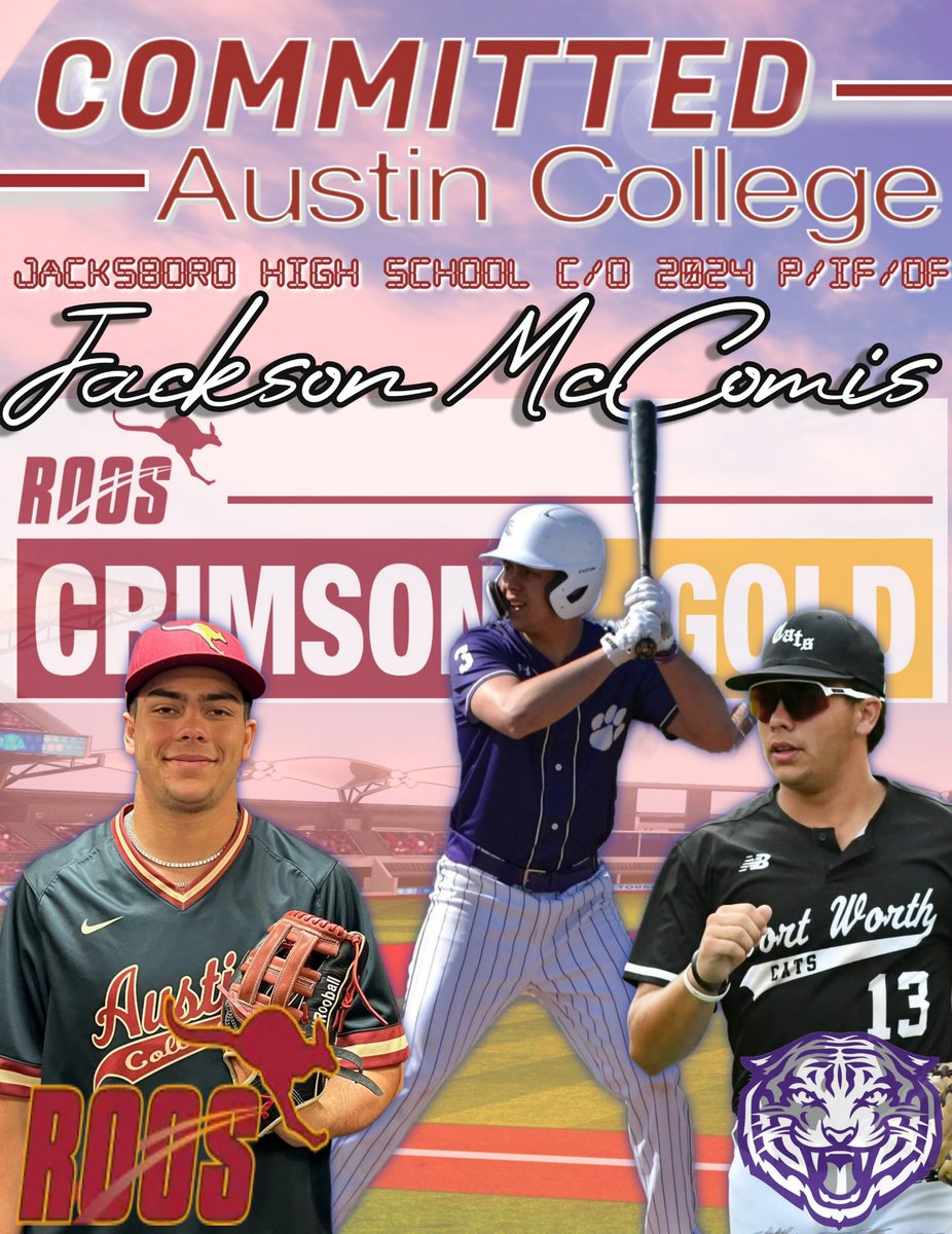 I am proud to say that I am committed to play college baseball at Austin College. @roosballcoach @cmmccomis @JaredMccomis @BlakeBelcher25 @paytonlaake @HubbleCoach @coachbval52