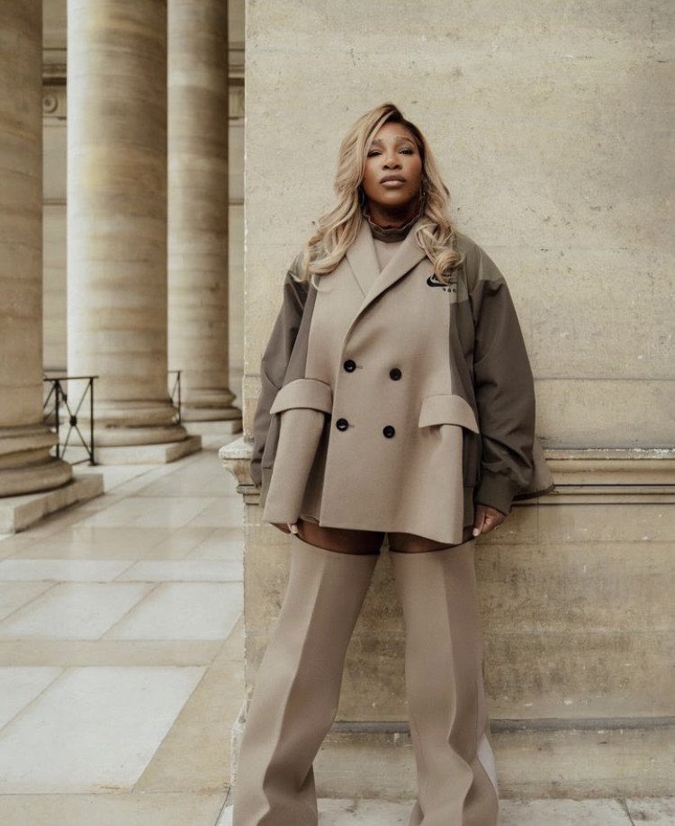 Serena Williams wears custom NIKE Sacai