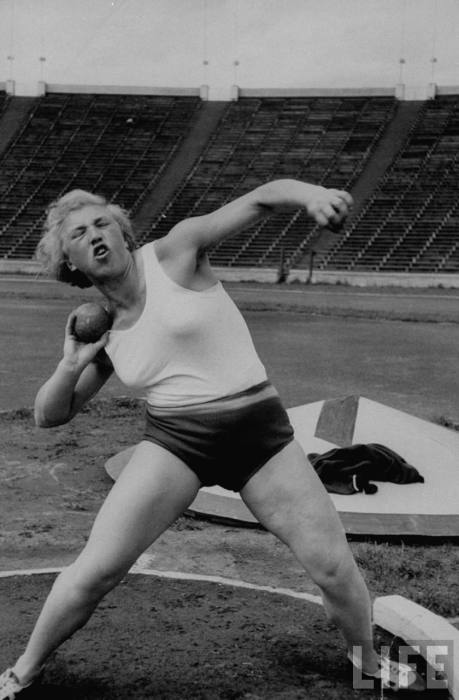 Athlete Galina Zybina. Photo by Lisa Larsen, USSR, 1956.