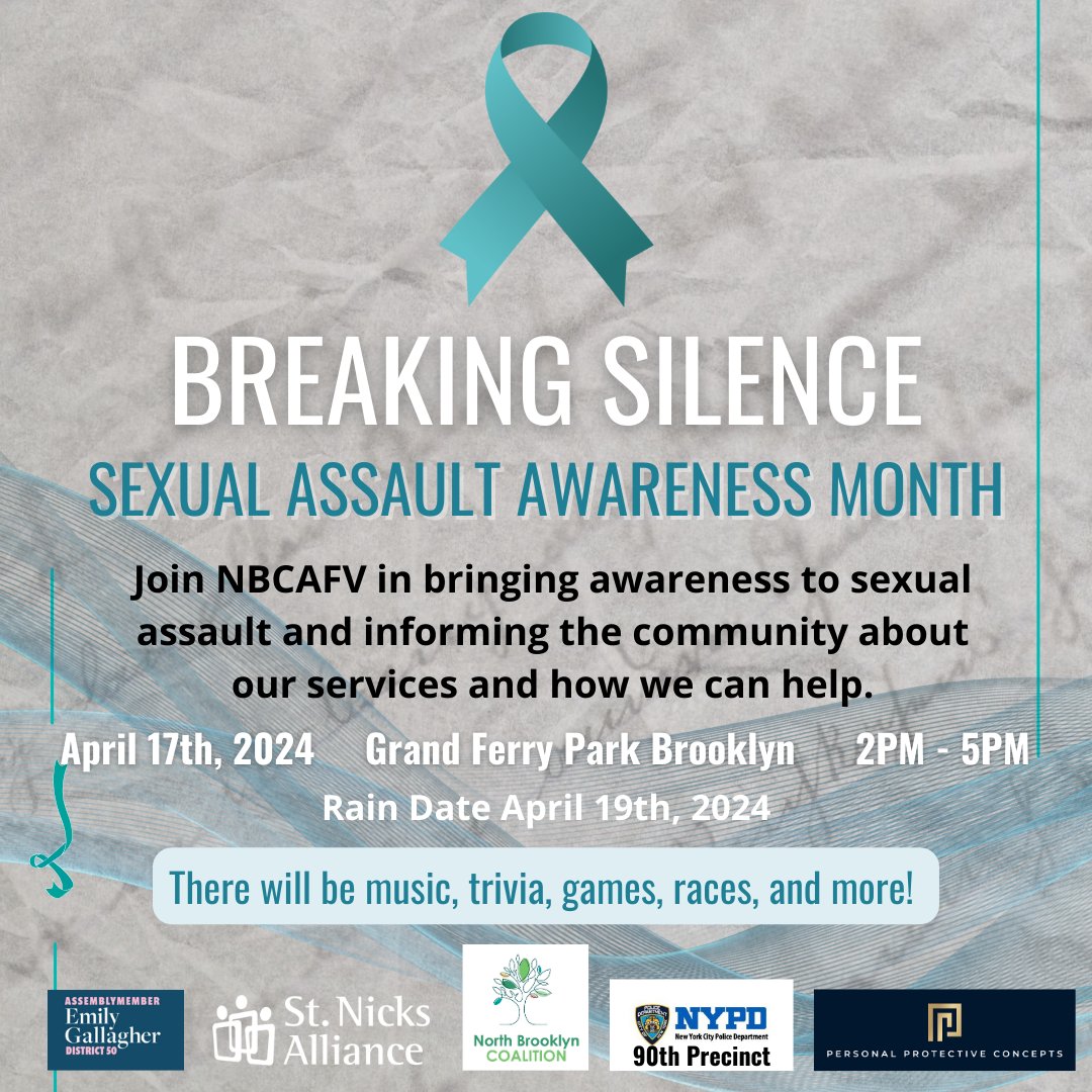 🗽 Brooklyn, Get Ready to Ignite Change this upcoming Wednesday, April 17th!  #NBCAFV is calling all game changers and trendsetters to a gathering that's all about vibing for a vital cause during Sexual Assault Awareness Month. #StandWithNBC #BrooklynStrong #AwarenessInAction