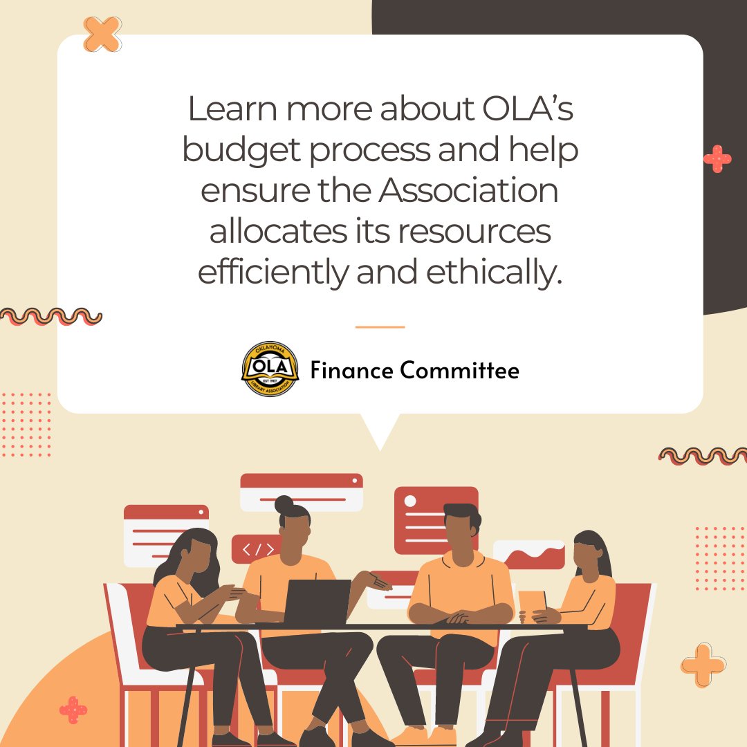 Are you interested to learn about OLA’s budget process? Join the Finance Committee to help ensure the Association allocates its resources efficiently and ethically. Submit the OLA Committee Preference Form by May 17: oklibs.org/page/Committee…