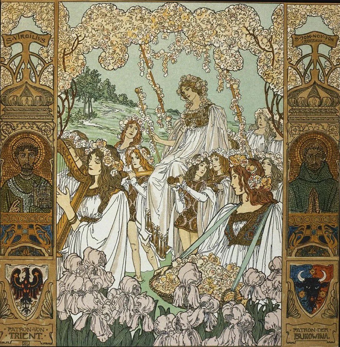 Art_VintageNH's tweet image. Heinrich Lefler
