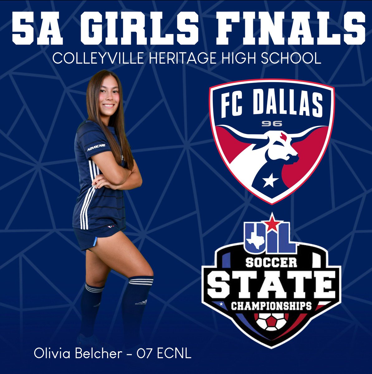 Good luck to all our FCD girls who are competing for State Championships tomorrow 🍀🏆🥇 Colleyville Heritage & Wakeland will compete for the UIL 5A Championship and Prosper will compete for the UIL 6A Championship! Let’s go! 💥 #DTID | @fcdallas | @ecnlgirls | #HeartAndHustle