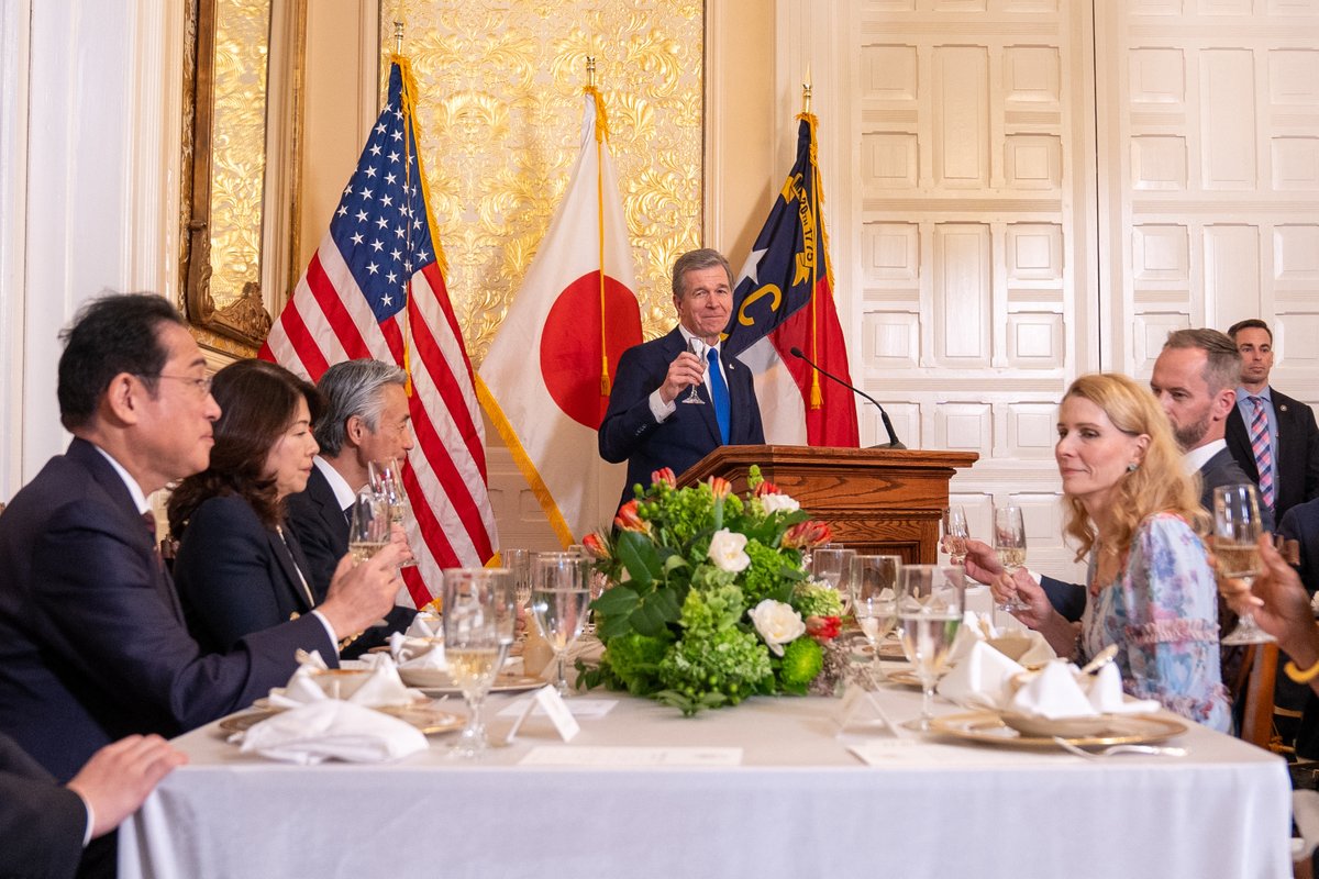 A historic visit to North Carolina. Thank you Prime Minister Kishida. 🇯🇵