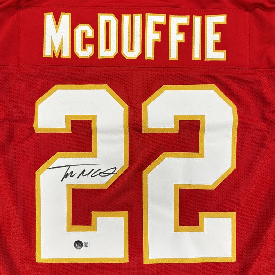 LAST CHANCE to grab a Trent McDuffie autographed jersey for $129 with discount code 'MCDUFFIE22' ⬇️⬇️⬇️ tsekansascity.com/products/trent…