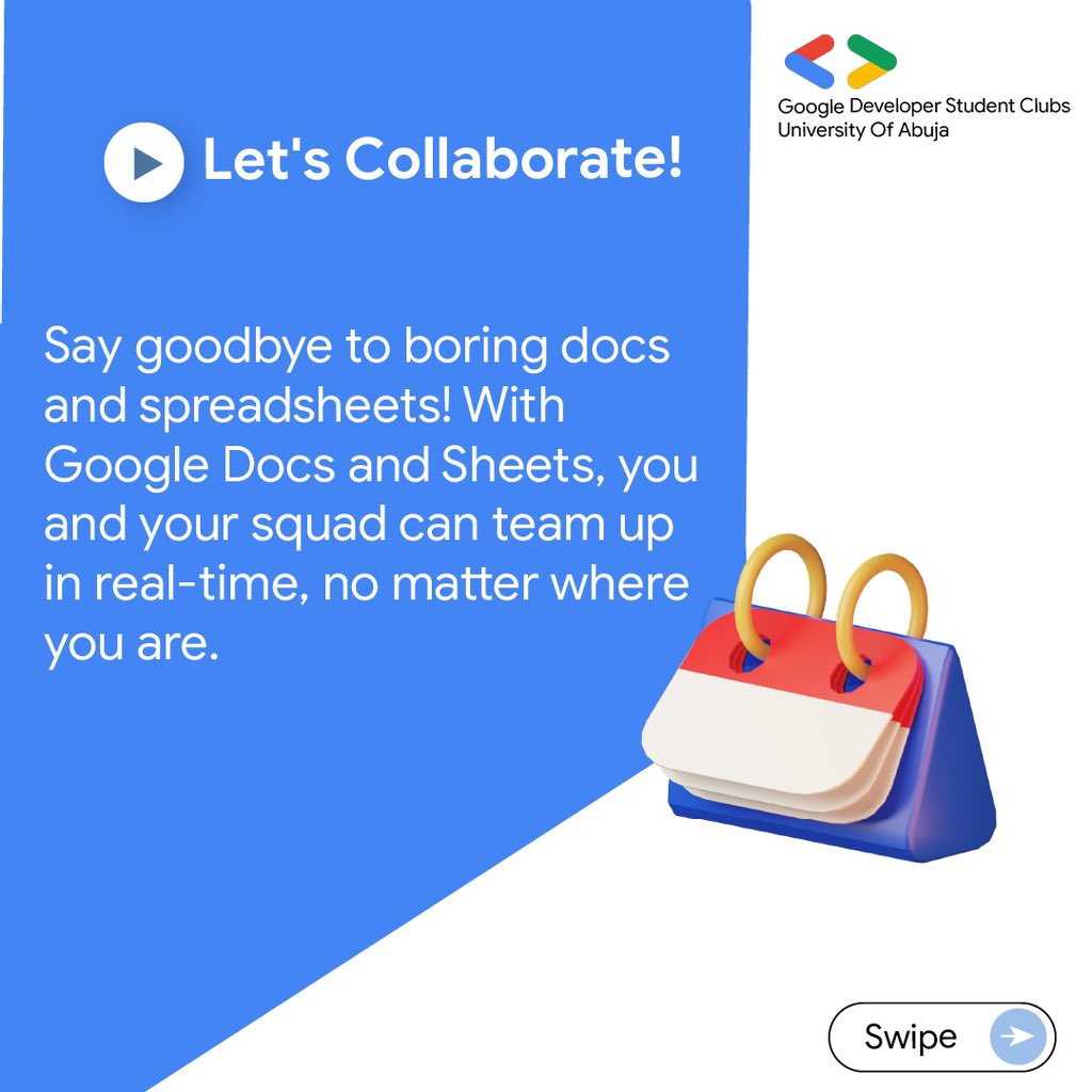 gdsc_uniabuja's tweet image. Say hello to the future of productivity with Google Office. Revolutionize team work!

#GoogleTechnologies
#GoogleWorkspace
#GDSCUNIABUJA
#GDSC