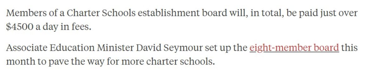 @dbseymour so cutting school lunches is a way of avoiding wasteful spending, but paying 8 people $4,500 a DAY for your Charter School wet dream isn't isn't? How many school lunches would $36,000 A DAY pay for?