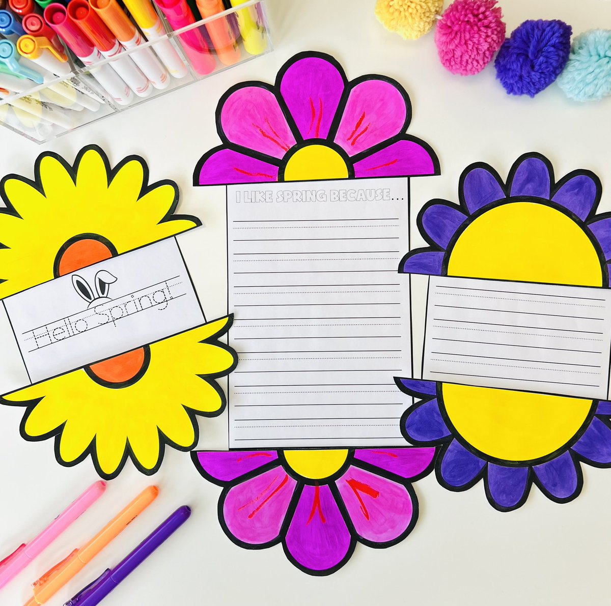 🌸SPRING FLOWERS WRITING CRAFT. Perfect writing project for April. TWELVE writing templates and THREE different flower designs⭐️ #teachertwitter #educrew #education #teachers #elementaryeducation #teacherspayteachers 

LINK:
teacherspayteachers.com/Product/Easter…
