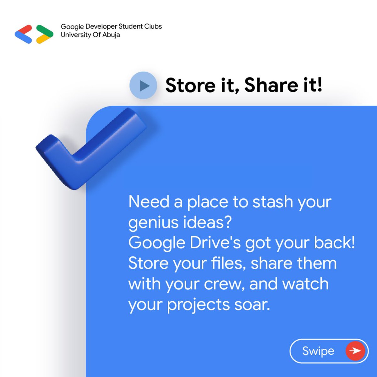 gdsc_uniabuja's tweet image. Say hello to the future of productivity with Google Office. Revolutionize team work!

#GoogleTechnologies
#GoogleWorkspace
#GDSCUNIABUJA
#GDSC
