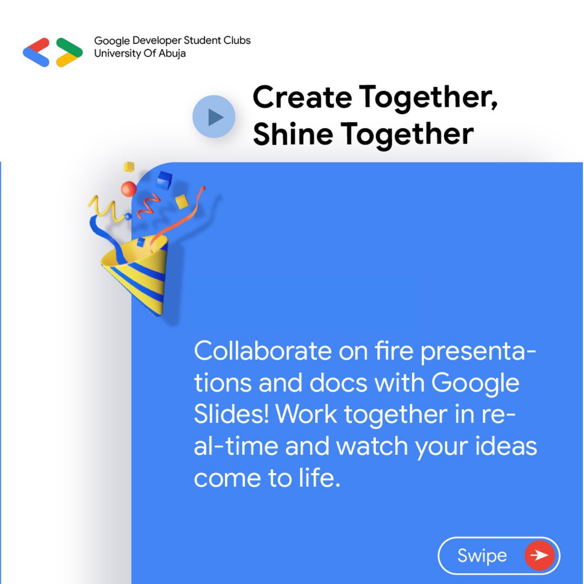 gdsc_uniabuja's tweet image. Say hello to the future of productivity with Google Office. Revolutionize team work!

#GoogleTechnologies
#GoogleWorkspace
#GDSCUNIABUJA
#GDSC