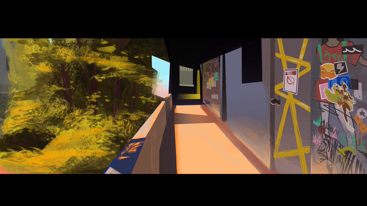 Environment/colour study #environmentart #2dart #illustration #sketch #backgroundart