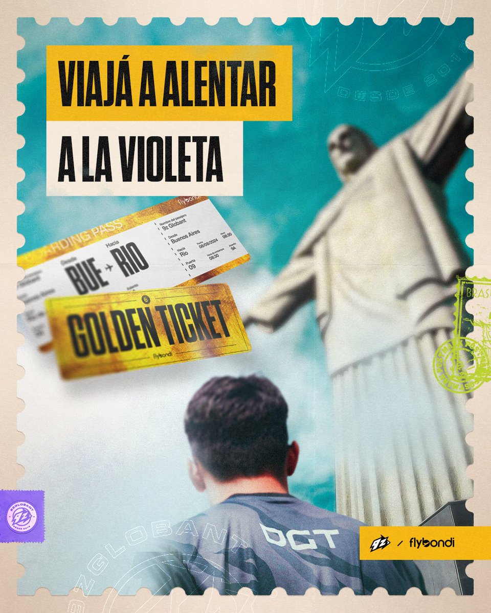 9zTeam's tweet image. ¡9Z GLOBANT Y FLYBONDI TE LLEVAN A RIO DE JANEIRO! 🇧🇷

Así como leíste: si sos fan de la violeta, esta es tu oportunidad para ir a alentar a 9z en un torneo presencial en Brasil 🏟

Es simple, solo tenés que seguir a @flybondioficial, @9zTeam, dar rt al post y comentar por qué…