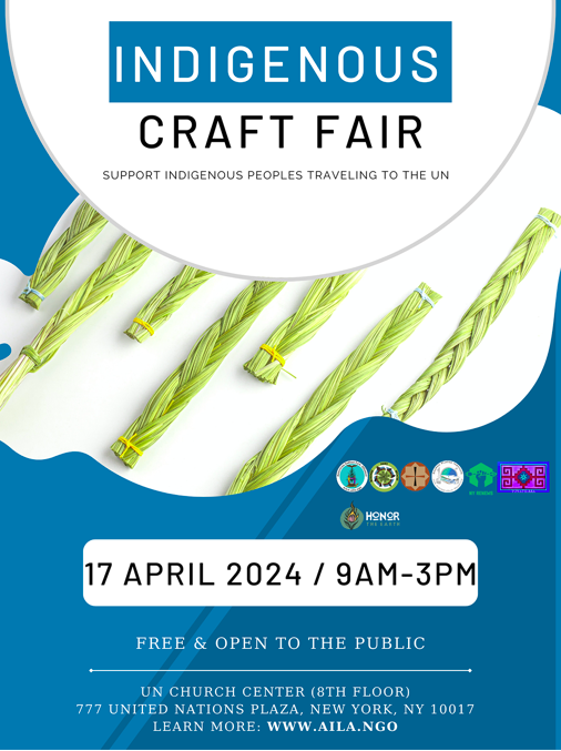 This Wednesday April 17th is your chance to support Indigenous artisans at the @AILAnyc Craft Fair. From traditional crafts to contemporary pieces, there's something for everyone. More details about the fair here: aila.ngo/2024-craft-fai…