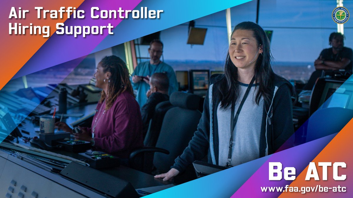 Ready to #BeATC? Don't miss the chance to get application support for entry-level air traffic control positions. Our experts will be on college campuses across the nation on April 18 & 19. Register to join us in-person or virtually at faa.gov/be-atc#events.