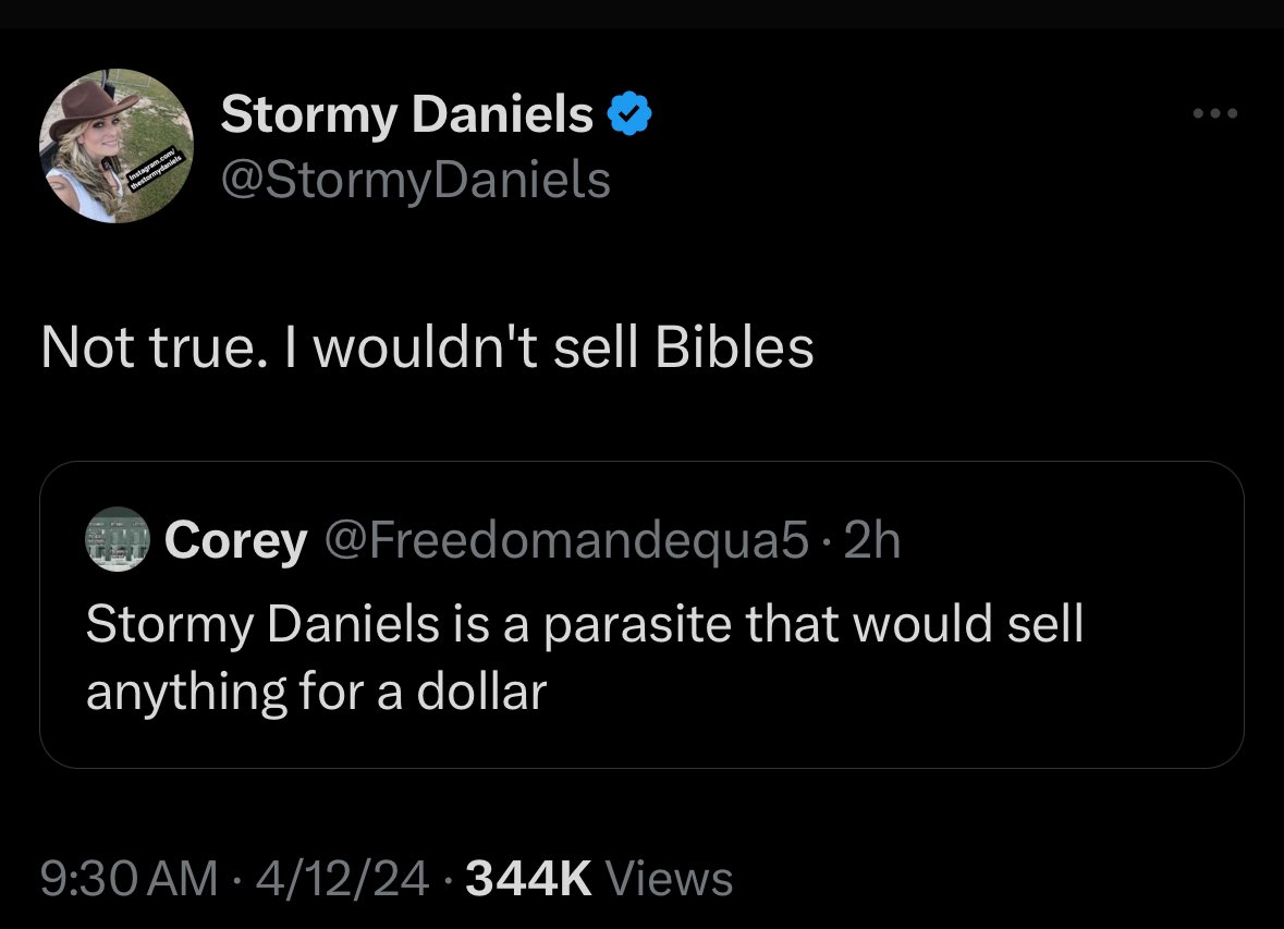 why do these deeply inferior beings keep trying to come for @StormyDaniels