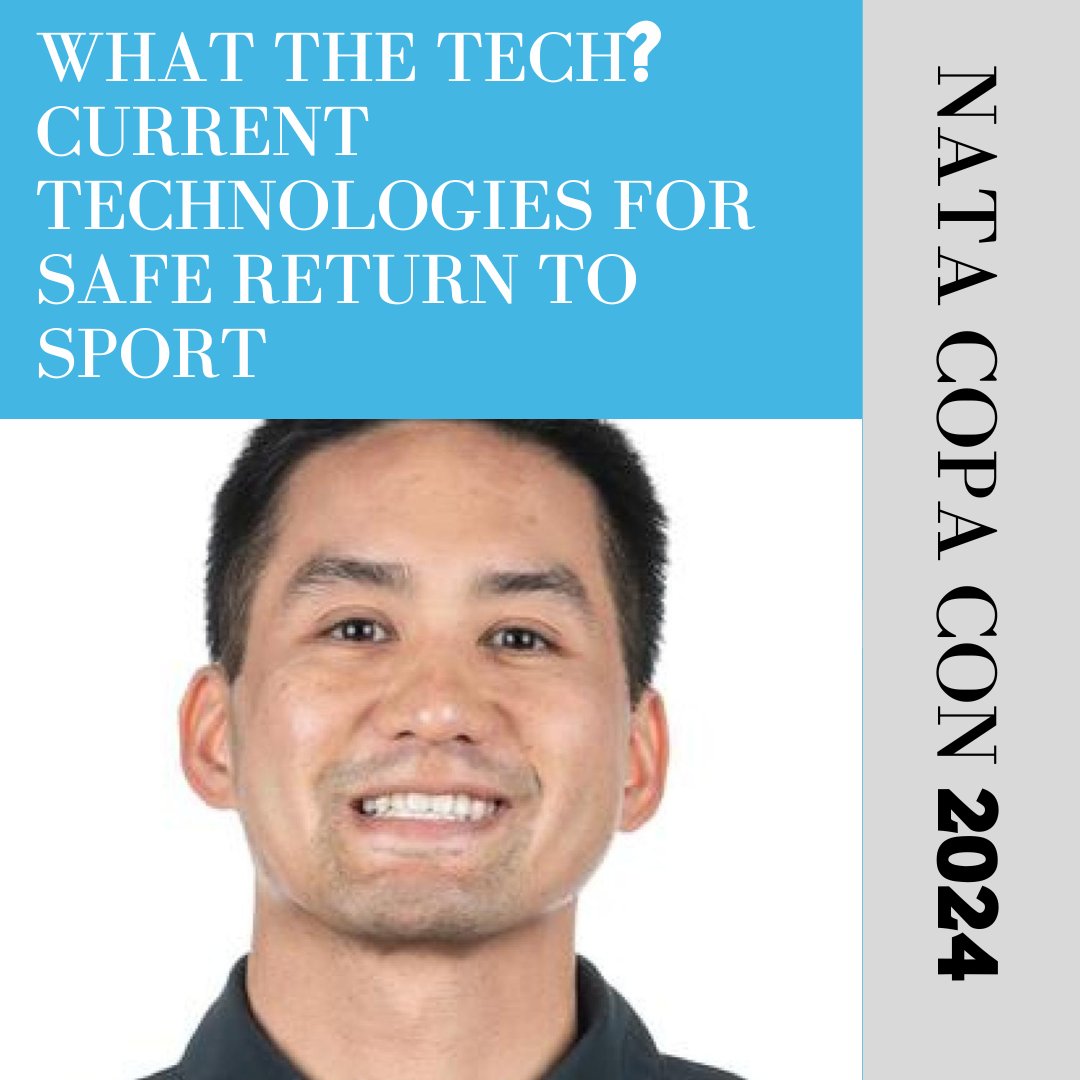 Our next highlighted speaker for Copa Con 2024 is Vien Vu, DPT, SCS, CSCS. He will be presenting on current technologies for a safe return to sport! Today is the LAST DAY for the early bird pricing for Copa Con! Head over to educate.nata.org/copacon2024 to get registered!