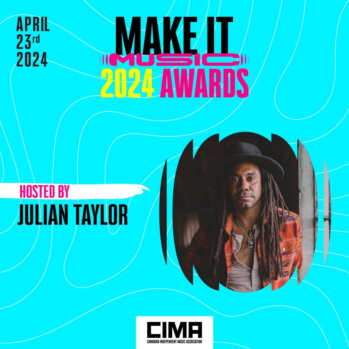 CIMA’s Make It Music Awards will take place on April 23 at stackt MARKET & we couldn’t think of anyone better to host the evening than Julian Taylor, musician, radio personality, & friend to all. Grab your tickets now while you still can! 🏆 cimamusic.ca/news/recent-ne…