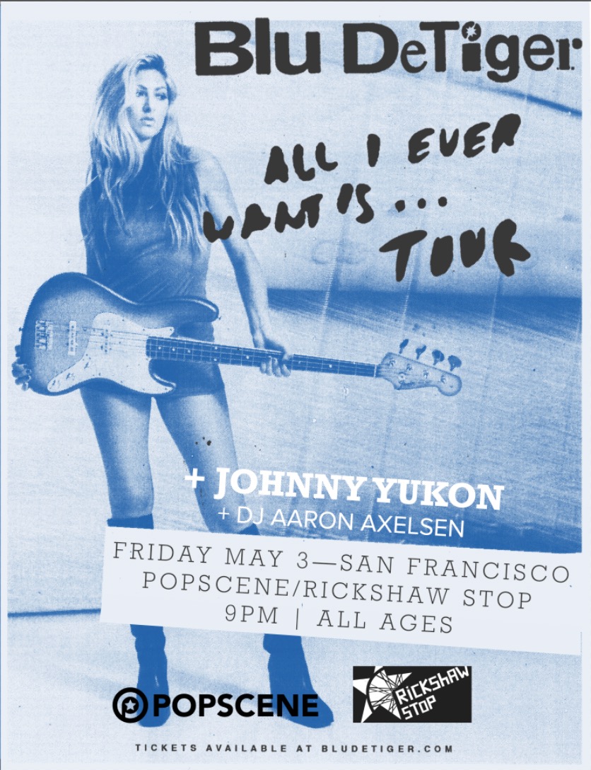 3 WEEKS OUT! 🪩🕺💃💙 🐅 BLU DeTIGER Friday, 5/3 @rickshawstopsf 9pm/all ages Support by Johnny Yukon and DJ Aaron Axelsen @bludetiger @johnnyyukon @AaronAxelsen GET TIX HERE 🎟️⬇️ eventbrite.com/e/841958449387…