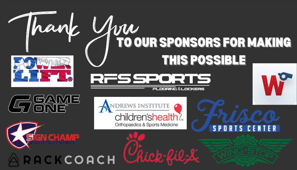 15 Days till the 2024 DFW OL Coaches Clinic! Today we spotlight the many sponsors helping to make this an outstanding day. Register : docs.google.com/forms/d/e/1FAI… @powerlift_tx @GameOne_USA @TheSignChamp @rackcoach @RFS_Sports @AndrewsInst @childrens @Wardbord_ @friscosportstx