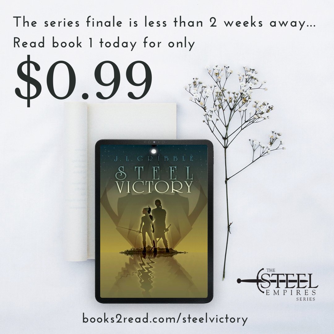 With the series finale less than 2 weeks away, now is the best time to enter Limani. Steel Victory is now available for $0.99! books2read.com/steelvictory