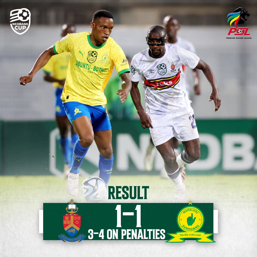 A hard fought victory for Sundowns who advance in the #NedbankCup2024
