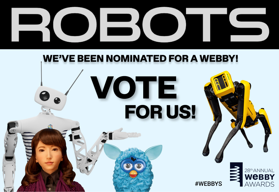 robotsapp's tweet image. VOTE FOR US! We&apos;re nominated for @TheWebbyAwards ! Cast your vote here &amp;gt;&amp;gt;&amp;gt; vote.webbyawards.com/PublicVoting#/…