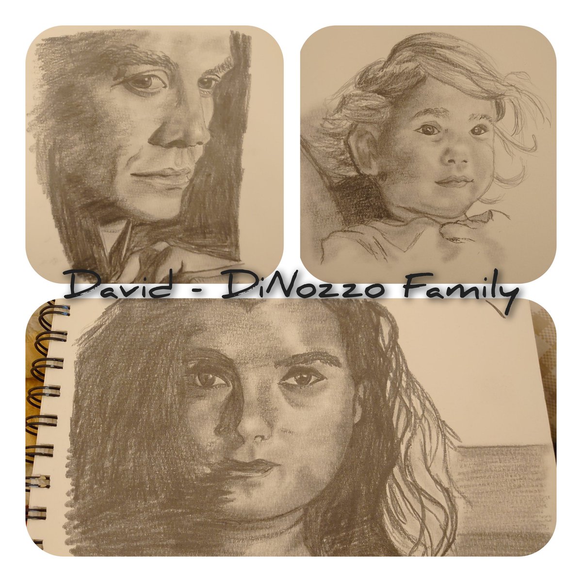 Doing these portraits of my favourite NCIS characters was a challenge but it was something I wanted to try to achieve. Tony DiNozzo, Ziva David and little Tali David - DiNozzo! #artist #portrait #Pencildrawing #NCIS #Fanart #drawing