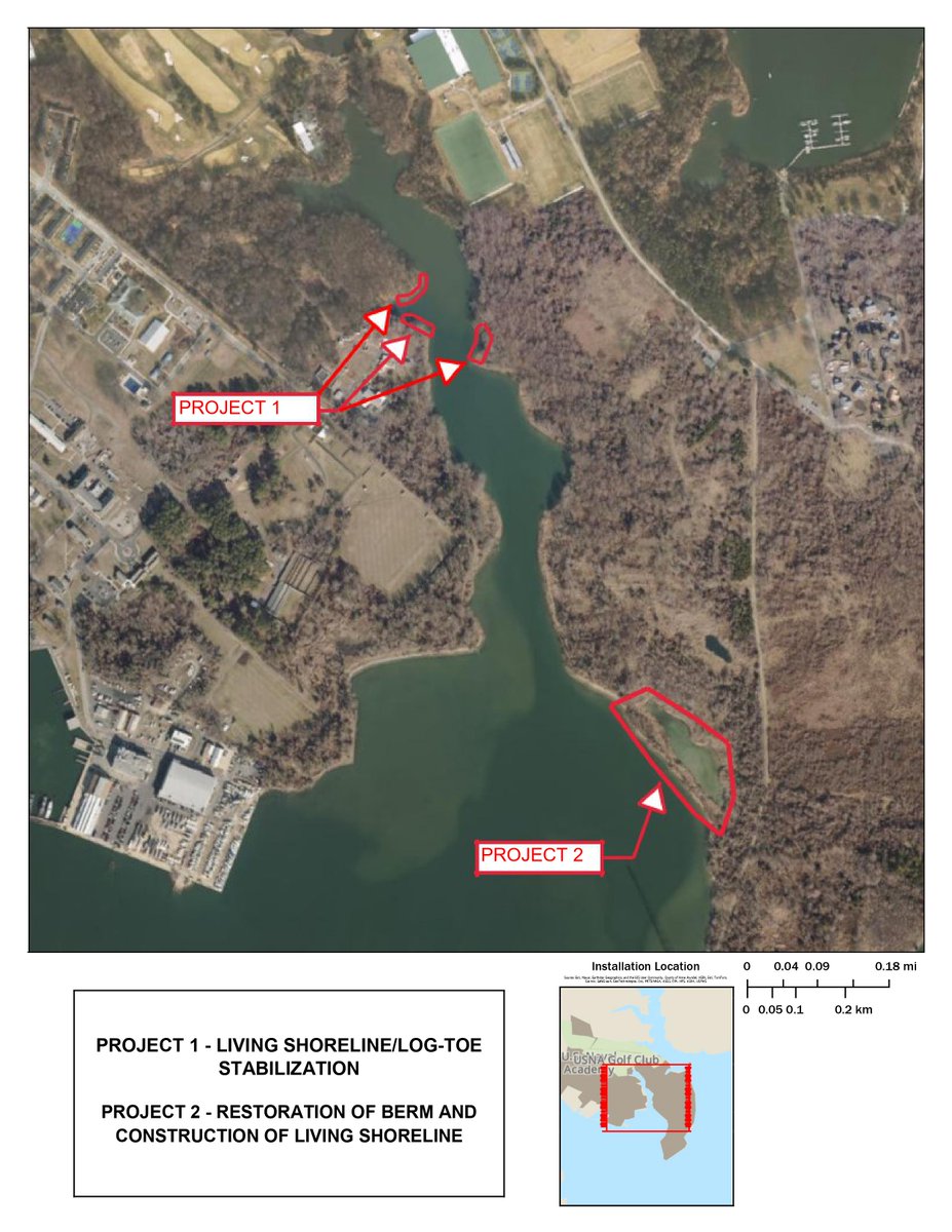 This spring, visitors to Greenbury Point at #NSAAnnapolis may notice a few new and ongoing environmental restoration and protection projects. ndw.cnic.navy.mil/News/News-Deta…