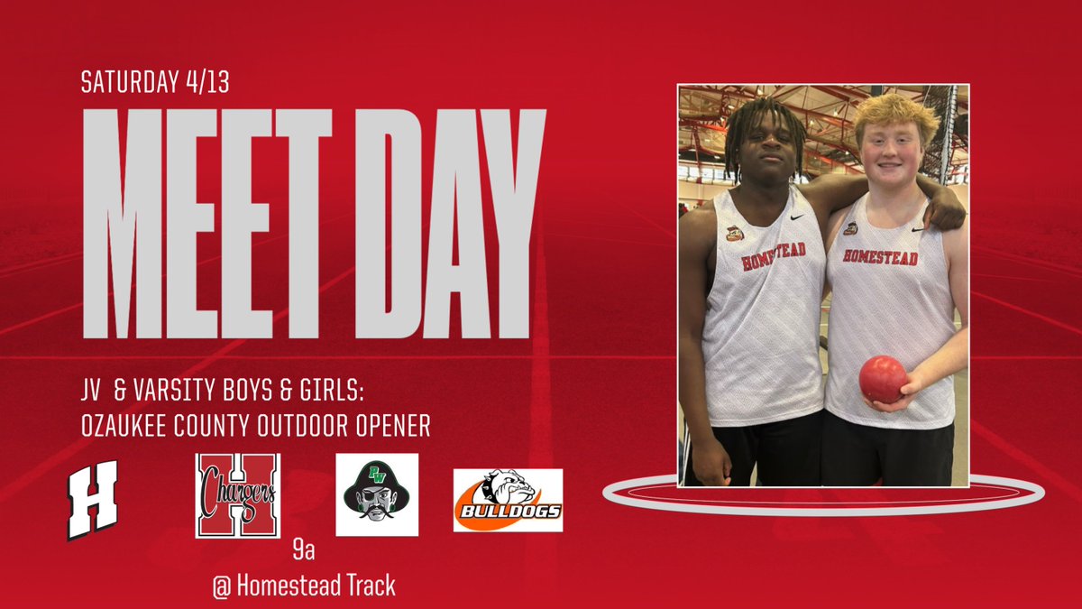Saturday's weather forecast is 64 degrees with BLAZING SPEED! Come out and support your favorite runners, throwers and jumpers at the season's first outdoor meet.