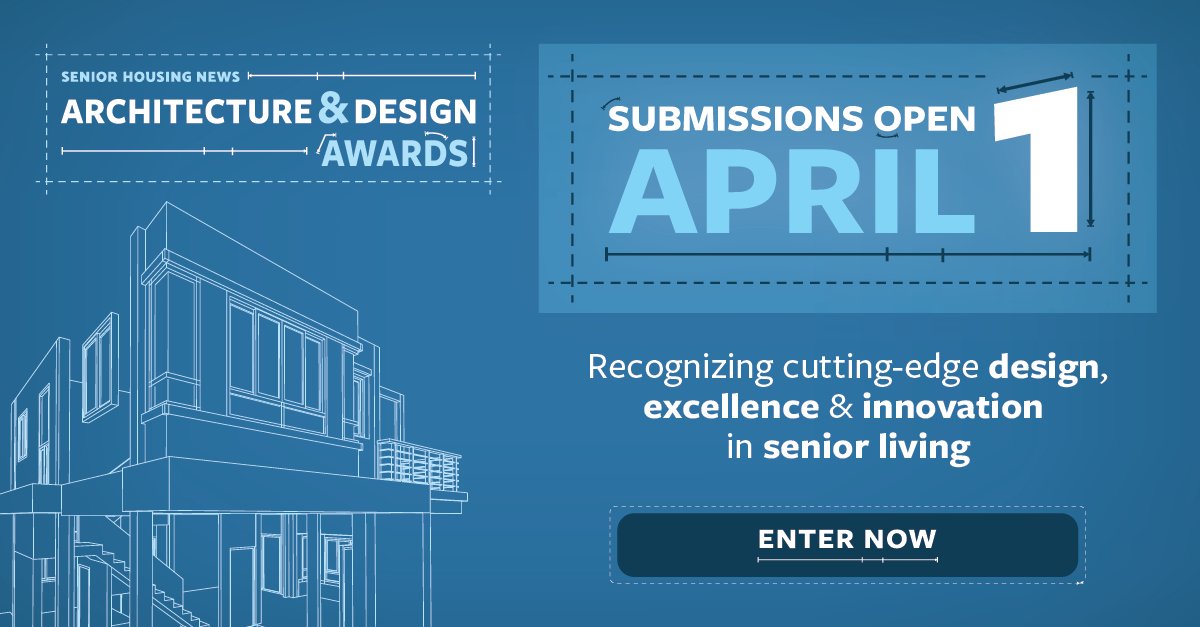 Guess what? The 2024 SHN #Architecture & #Design Awards are live! 🎊 If your #seniorliving organization recently built a new or renovated an existing building or campus, click to learn how to showcase your project: bit.ly/4axhiwG #seniorcare #seniorhousing #SHNAwards