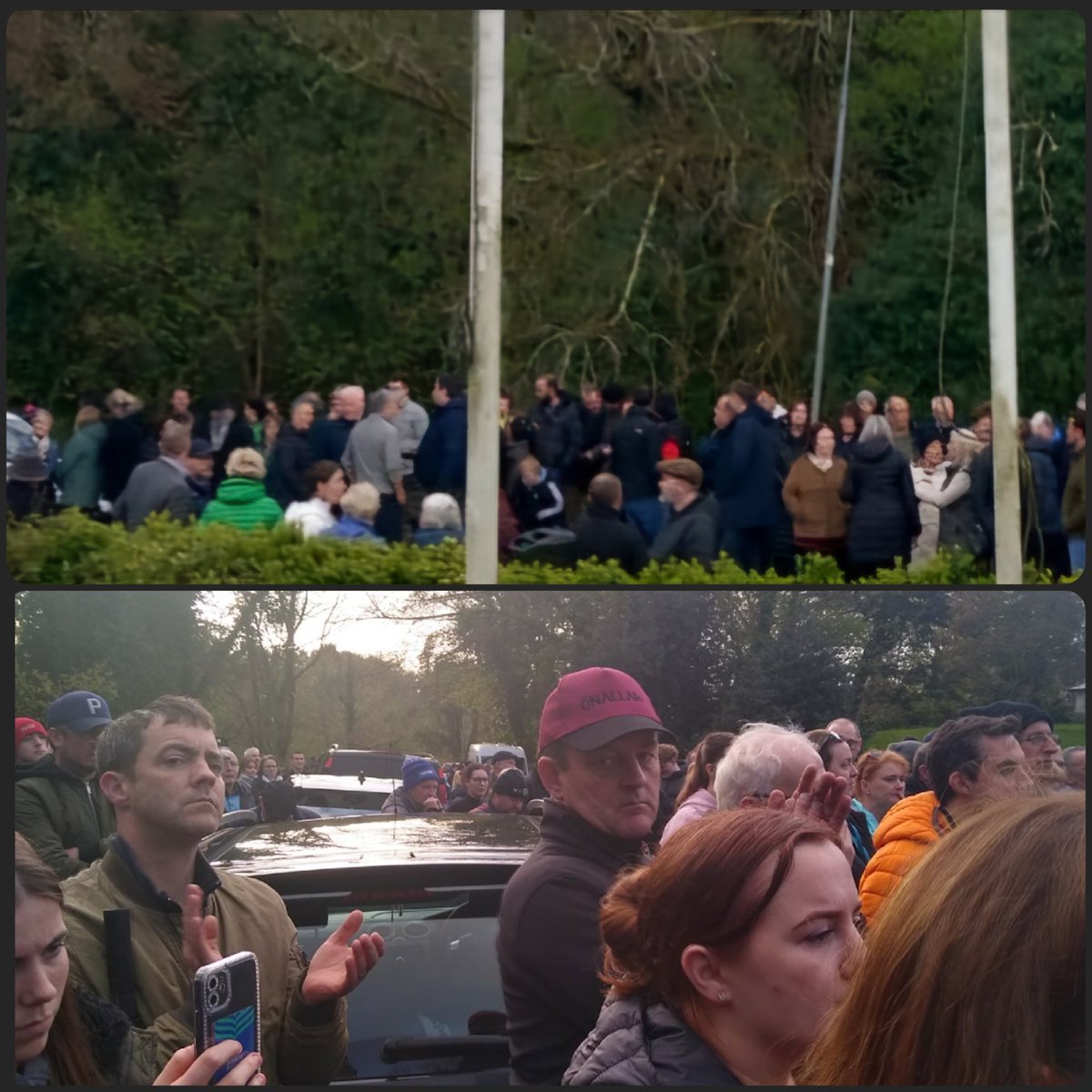 Protest in Ballina County Mayo at the moment in opposition to foreigners being dumped in the community. 

#IrelandisFull