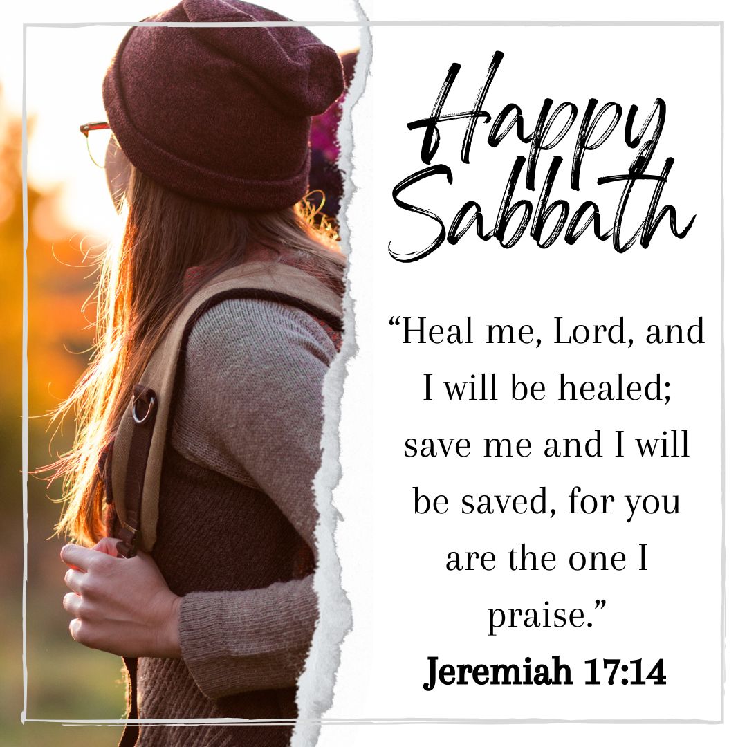 Prophet Jeremiah knew that God alone could heal the sinful heart. The same God wants to heal you today. 

Happy Sabbath!
.
.
.
.
.
.
.
.
.
.
#HappySabbath #BonSabbat #SeventhDayAdventistChurch #SDACC
#BibleVerse #BibleQuote