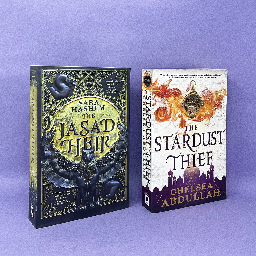 April is National Arab American Heritage Month! The Sandsea Trilogy by @chelsabdullah and The Scorched Throne duology by Sara Hashem are two ongoing series we can't wait to read the next installments of in 2025.