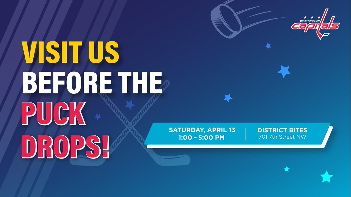 Before the puck drops from the Capitals vs. Lightning game tomorrow, join DC Lottery for some fun, swag, and scratchers! 🎉 🏒 📍 District Bites, 701 7th Street NW ⏰ 1-5 PM More info on the event here: bit.ly/4aysHw1