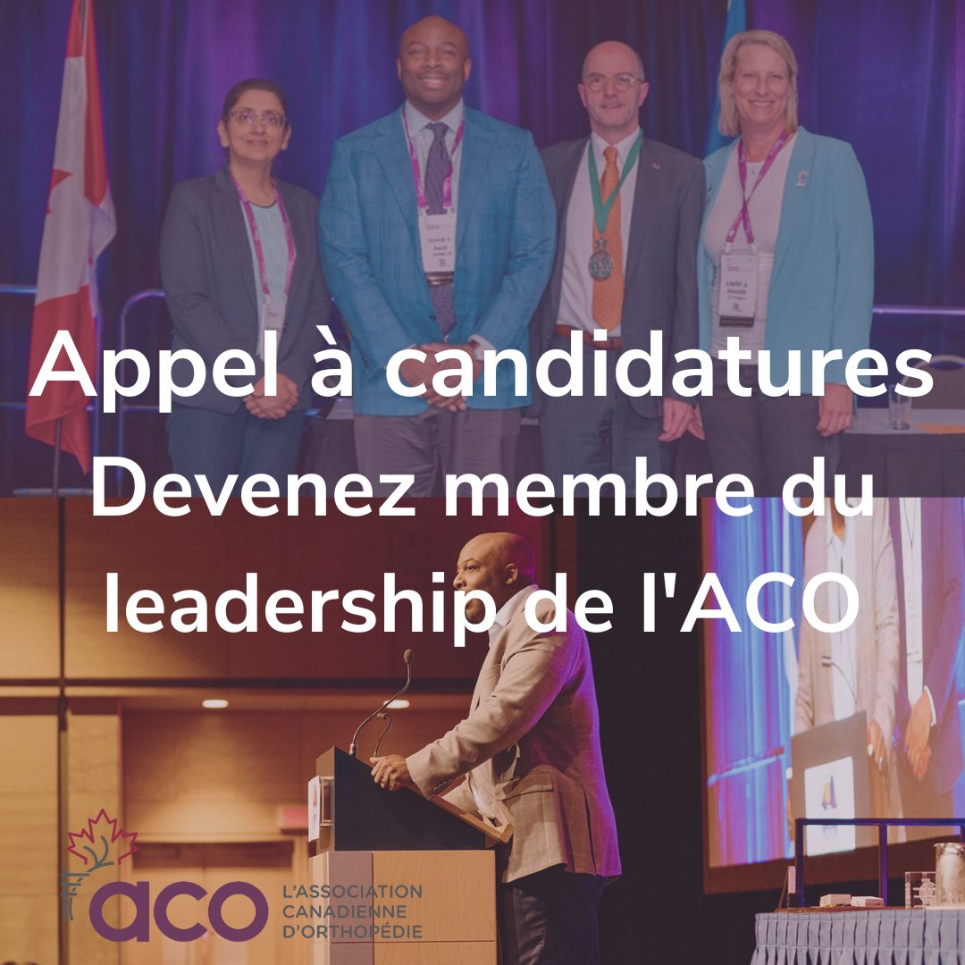 Rappel !

Nous invitons tous les membres admissibles à proposer leur candidature ou celle d'un collègue afin d'aider l'ACO dans ses efforts et de soutenir son plan stratégique et sa mission.

Cette année, nous acceptons les candidatures pour quatre postes, y compris ceux de